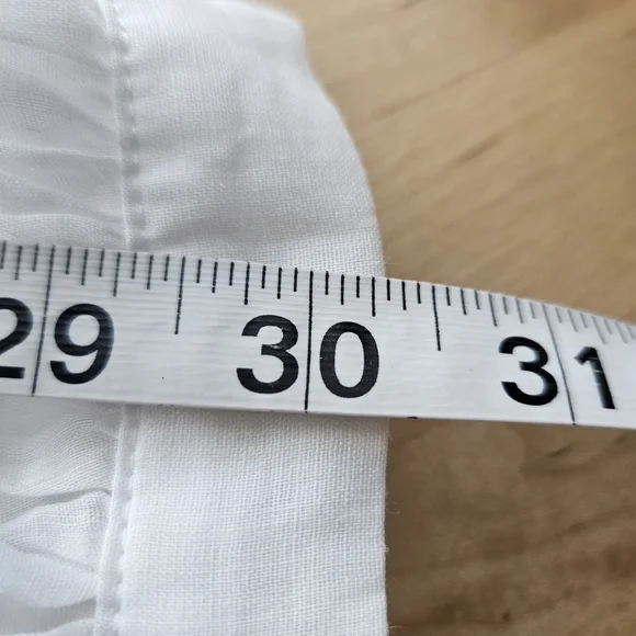 Banana Republic White Balloon Sleeve Peasant Blouse Sz Small Renfair - Picture 9 of 16